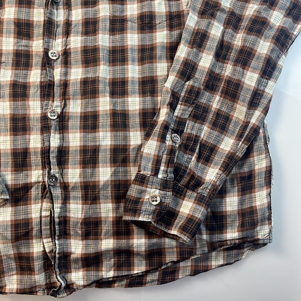 Steven Alan Plaid Button Down Shirt S58-27 - Picture 4 of 5